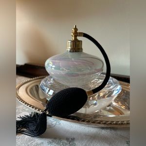 🐩 Gorgeous irridescent Murano glass large fragrance atomizer 🐩
